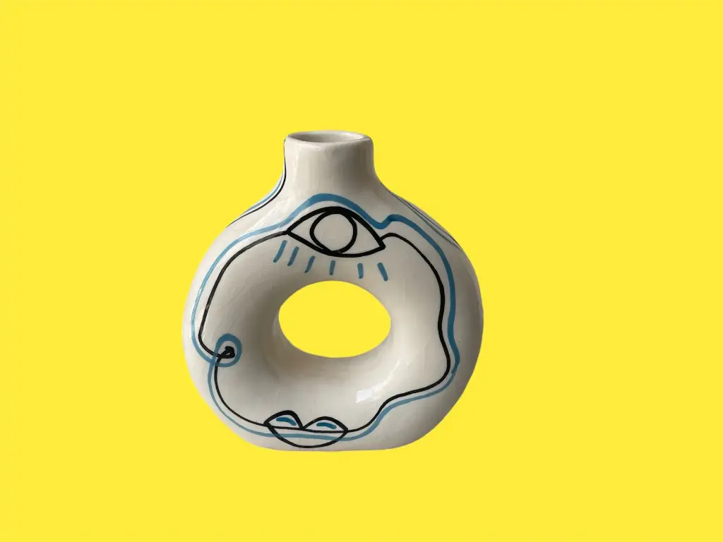 Vase Cercle Visage