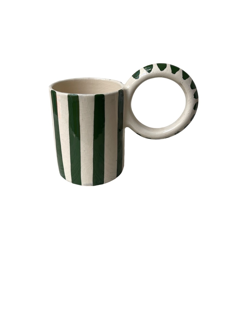 Tasse Grande Once Rayée