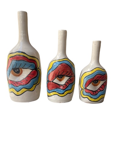 Bouteilles yeux